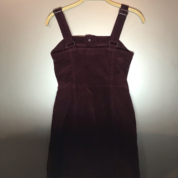 H&M burgundy buttoned dress - Picture 4 of 4